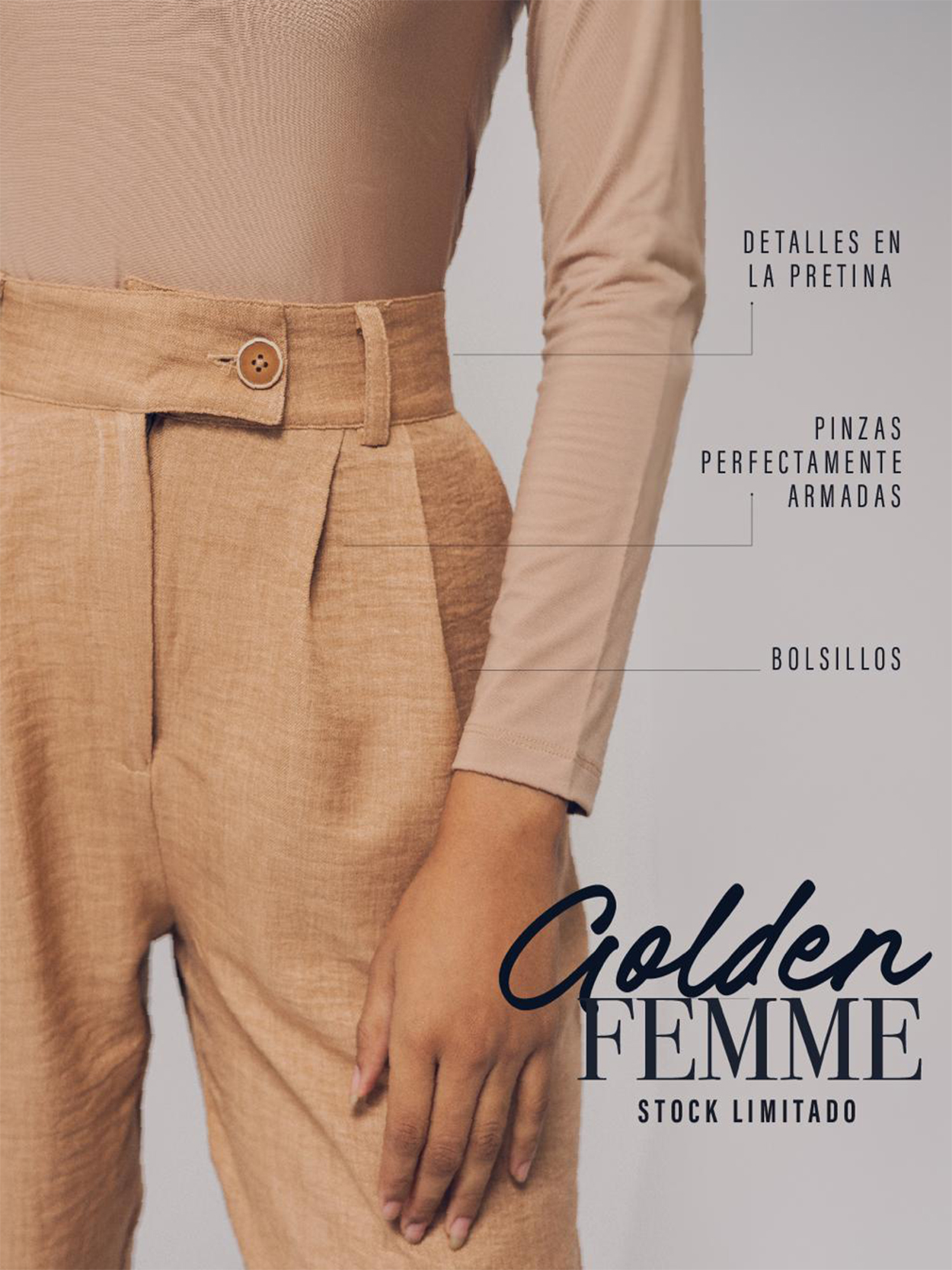 Diseño celular Golden Femme Pant